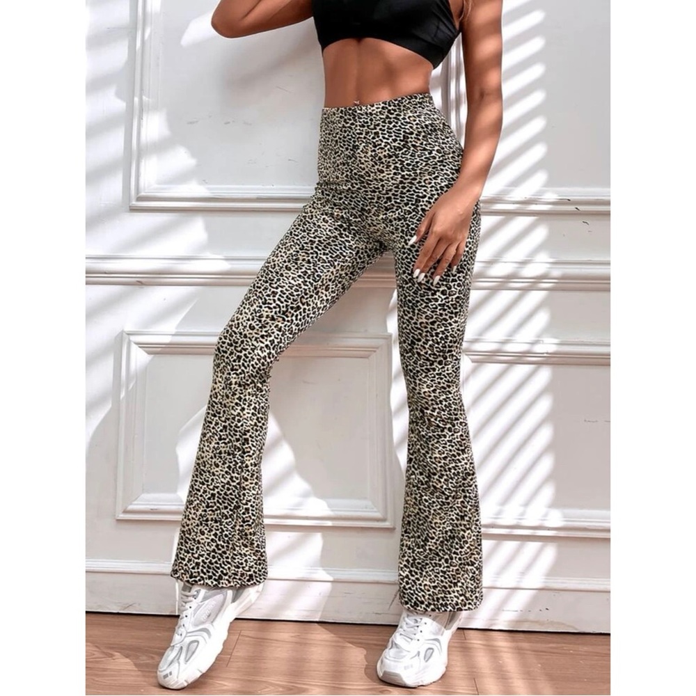 Leopard Print Sports Pants